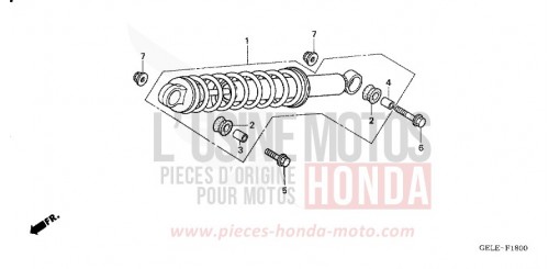 KISSEN, HINTEN CRF50F8 de 2008